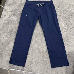 Large FIGS Navy Blue Scrub Pants